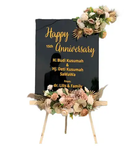 Papan Bunga Akrilik Moyo Utara