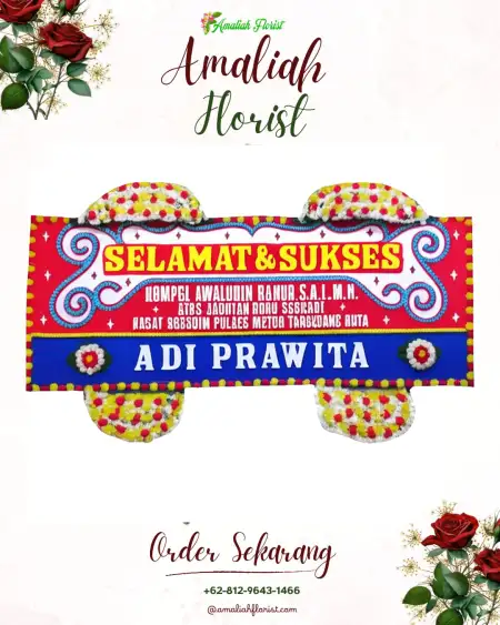 Papan Bunga Ucapan Selamat Moyo Utara