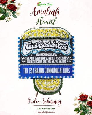 Papan Bunga Duka di Moyo Utara